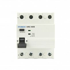 Устройство защитного отключения HRC100S 4PG4S0000C 00100F 4 полюса, 100A, 30mA (STANDARD), тип A