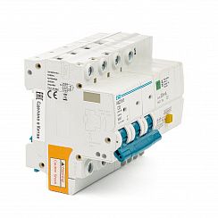 Дифавтомат ESQ АВДТ63S-6 С 3P+N 30G 20А 30мА 6кА
