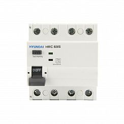Устройство защитного отключения HRC63S 4PG5S0000C 00040F 4 полюса, 40A, 100mA (STANDARD), тип A