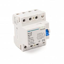 Устройство защитного отключения ВД-63S 4P 30G 0025 4 полюса, 25А/30мА/6кА (эл-мех, тип АC) ESQ